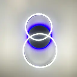 LED люстра кольору coffee із золотистою фурнітурою Line.F A 55061/2B RGB CF - мініатюра 4