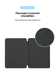 Чехол-книжка для планшета Apple iPad Air 11 (2024), Original Smart Case, charcoal gray, 11 , подставка на планшет, искусственная кожа, микрофибра, магнитная крышка с автоотключением экрана, ArmorStandart (ARM78143) - мініатюра 6