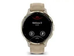 Смарт-годинник Garmin Venu 3S Soft Gold S. Steel Bezel w. French Gray Case and Leather Band (010-02785-55) - мініатюра 6