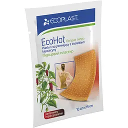 Пластырь Ecoplast перечный перфорированный 10 см х 15 см