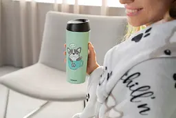 Термокухоль Ardesto Coffee time Frenchie 450 мл Зелений AR2645DG - мініатюра 2