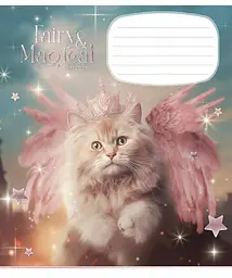 Зошит загальний Школярик Fairy cats у лінію 12 аркушів 30 шт. (012-3316L) - мініатюра 2