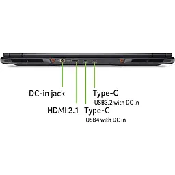 Ігровий ноутбук ACER Nitro 18 AI AN18-61 (NH.QY7EX.005), AMD Ryzen AI 7350 (до 5 ГГц), 16-дюймовий WUXGA-дисплей, 32 ГБ, SSD на 1 ТБ, NVIDIA GeForce RTX 50 - мініатюра 11