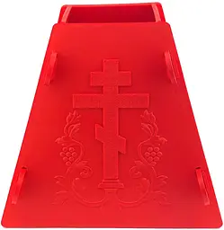 Форма для сирної паски (середня) 0.5 кг, Kitchette Червоний 81645 - мініатюра 4