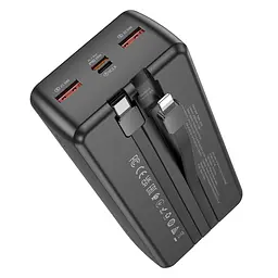 Зовнішній акумулятор BOROFONE BJ57B Graceful 22.5W+PD20W fully compatible power bank with cable(30000mAh) Black (6941991116469) - мініатюра 4