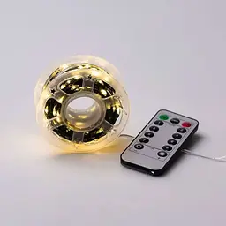 Гірлянда Роса нитка 500 LED довжина 50 м з пультом від мережі зелена, жовтий GarlandoPro 500L50MGY - мініатюра 9