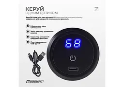 Перкусійний масажер для тіла EasyFit Pulse Mini 4 насадки, 6 режимів (EF-2070) - мініатюра 3