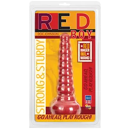 Анальна пробка-втулка Doc Johnson Red Ringer Anal Wand, 21х4.4 см, червоний - мініатюра 2