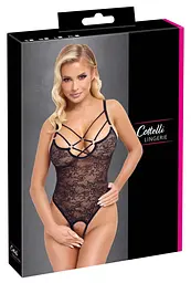 Боді Cottelli Lingerie Lace S (чорний) - мініатюра 6