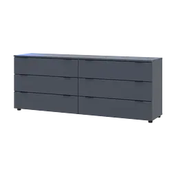 Комод Doros Рон 9 Графіт 6 Шухлядок 160х38х62 (41516176)