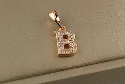 Кулон Xuping Jewelry літера В 1,2 см золотистий