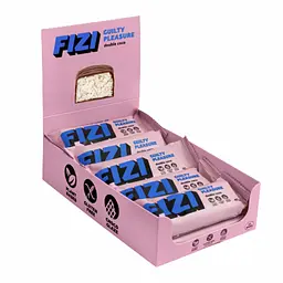 Протеїнові батончики FIZI Chocolate Bar — 10 × 40 г Double Coconut