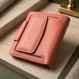 Стильний шкіряний гаманець з монетницею зовні ST Leather 19458 помаранчевий - мініатюра 4