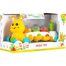 Іграшка музична Baby Team Повзунчик (8659_жовтий) - мініатюра 4