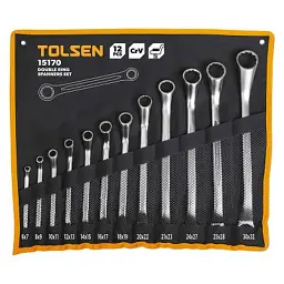 Набір накидних ключів Tolsen у чохлі 12 шт 15170
