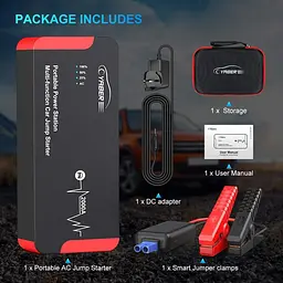 Пуско-зарядний пристрій для автомобіля Yaber 22000mah - мініатюра 8