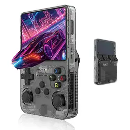 Портативна Ігрова Консоль Data Frog R36S 64GB Портативна Ігрова Ретро Консоль Ретро Приставка, чорна