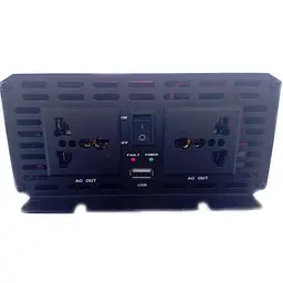 Автомобільний інвертор Inverter Expert Power Inverter 002 модифікована синусоїда Red 2 розетки 1 USB з 12V на 220V 3000W (11038) - мініатюра 2
