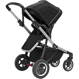 Детская коляска Thule Sleek Aluminum/Midnight Black [11000007] [107630] - мініатюра 3