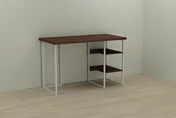 Комп'ютерний стіл Ferrum-decor Кевін 75x140x60 білий ДСП Венге 32мм (FRD-105878)