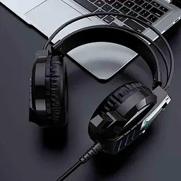 Дротові навушники Borofone gaming Fun LED Hi-Res BO100, USB, 3.5mm, 2.4m, black - мініатюра 6