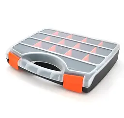 Пластиковий переносний ящик для інструментів Voltronic Box 460х350х79мм