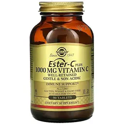 Естер-С плюс Solgar Ester-C Plus вітамін C 1000 мг 90 таблеток