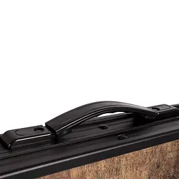 Складний стіл Bo-Camp Woodbine Oval 150x80 cm Black/Wood look (1404230), Коричневий - мініатюра 6