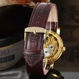 Класичний жіночий годинник Winner Gold Brown - мініатюра 5