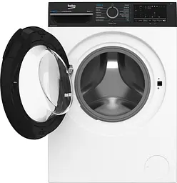 Beko Пральна машина Beko фронтальна, 10кг, 1400, A, 58см, дисплей, інвертор, пара, білий - мініатюра 6