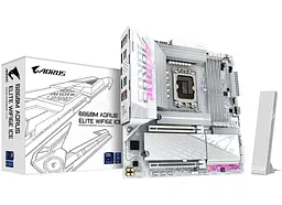 Материнська плата Gigabyte B860M AORUS ELITE WIFI6E ICE (B860M AORUS ELITE WIFI6E ICE) (Socket 1851, Intel B860, Micro-ATX) Б/в - мініатюра 6