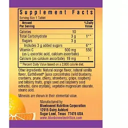 Вiтамiн С Bluebonnet Nutrition Earth Sweet Chewables зі смаком апельсину 500 мг 90 таблеток - мініатюра 3
