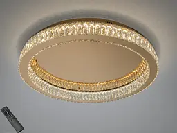 Стельова LED люстра Diasha 587/800G 100W до 22 м2 колір золото