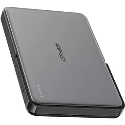 УМБ Acefast Magnetic Wireless 5000mAh 18W PD,QC3.0 USB-C In/Out,with holder, ультра тонкий M16 Black - мініатюра 4