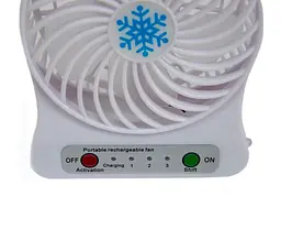 Маленький настільний вентилятор на стіл Portable fan білий, usb вентилятор | вентилятор micro usb (ST) - мініатюра 3