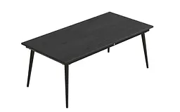 Стіл журнальний трансформер Dandi Small Ferrum-decor 45x120(160)x60 Чорний метал ДСП Сосна Кембра 16 мм (FRD-106786) - мініатюра 5