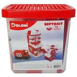 Конструктор Doloni Вертоліт 013888/08 в пластиковому боксі, 117 деталей