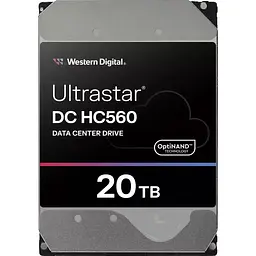 Жорсткий диск 3.5" Western Digital Ultrastar DC HC560 20 TB SATA 512 MB [0F38785/WUH722020BLE6L4] [141167] - мініатюра 2
