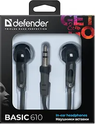 Навушники Defender Basic-610 чорний (63610) (6232798) - мініатюра 3
