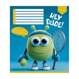 Зошит Школярик Hey dude 12 аркушів клітинка (012-3668K), в асортименті - мініатюра 4
