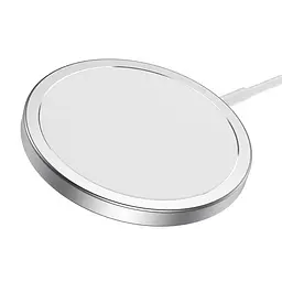 Бездротовий зарядний пристрій Hoco CW30 Pro Magnetic Wireless Fast Charger/MagSafe 15W Silver [70769] - мініатюра 3