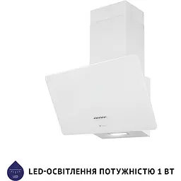 Похила витяжка Minola HDN 6224 WH 700 LED - мініатюра 3