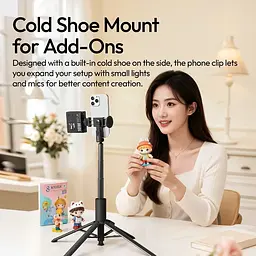Селфі-монопод Ulanzi Ulanzi MT86 Automatic Phone Tripod(Phone Clamp,Black) (S023) - мініатюра 9