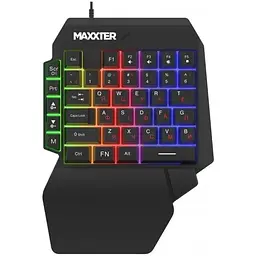 Клавіатура Maxxter KBG-OH-01B-UA USB UA Black (KBG-OH-01B-UA)