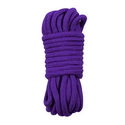 Мотузка 8 мм LoveToy - Fetish Bondage Rope, 10 м, фіолетовий - мініатюра 2