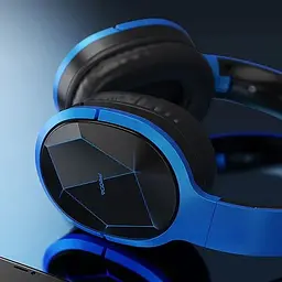 Навушники Proda PD-BH200 Maiku Bluetooth 4.2 450mah/AUX накладні бездротові з Bluetooth Сині - мініатюра 3