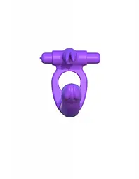 Насадка для подвійного проникнення Pipedream Silicone Double Pene Rabbit, 10х2.8 см (фіолетовий) - мініатюра 4