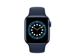 Смарт-годинник Apple Watch Series 6 GPS 44mm Blue Aluminum Case w. Deep Navy Sport B. (M00J3) - мініатюра 2