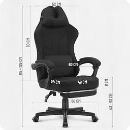 Крісло Cabro C504 Black тканина - мініатюра 9