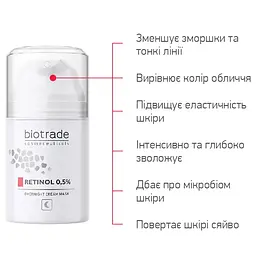 Антивікова нічна крем-маска для обличчя Biotrade Intensive з ретинолом 0.5% 50 мл - мініатюра 3